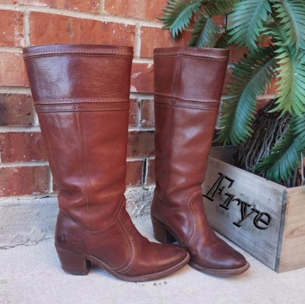 💋 Frye Jane Riding Heeled Tall Boots